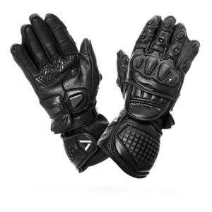 Спортни мото ръкавици Adrenaline Lynx PPE, кожа, черни — нови — Niš